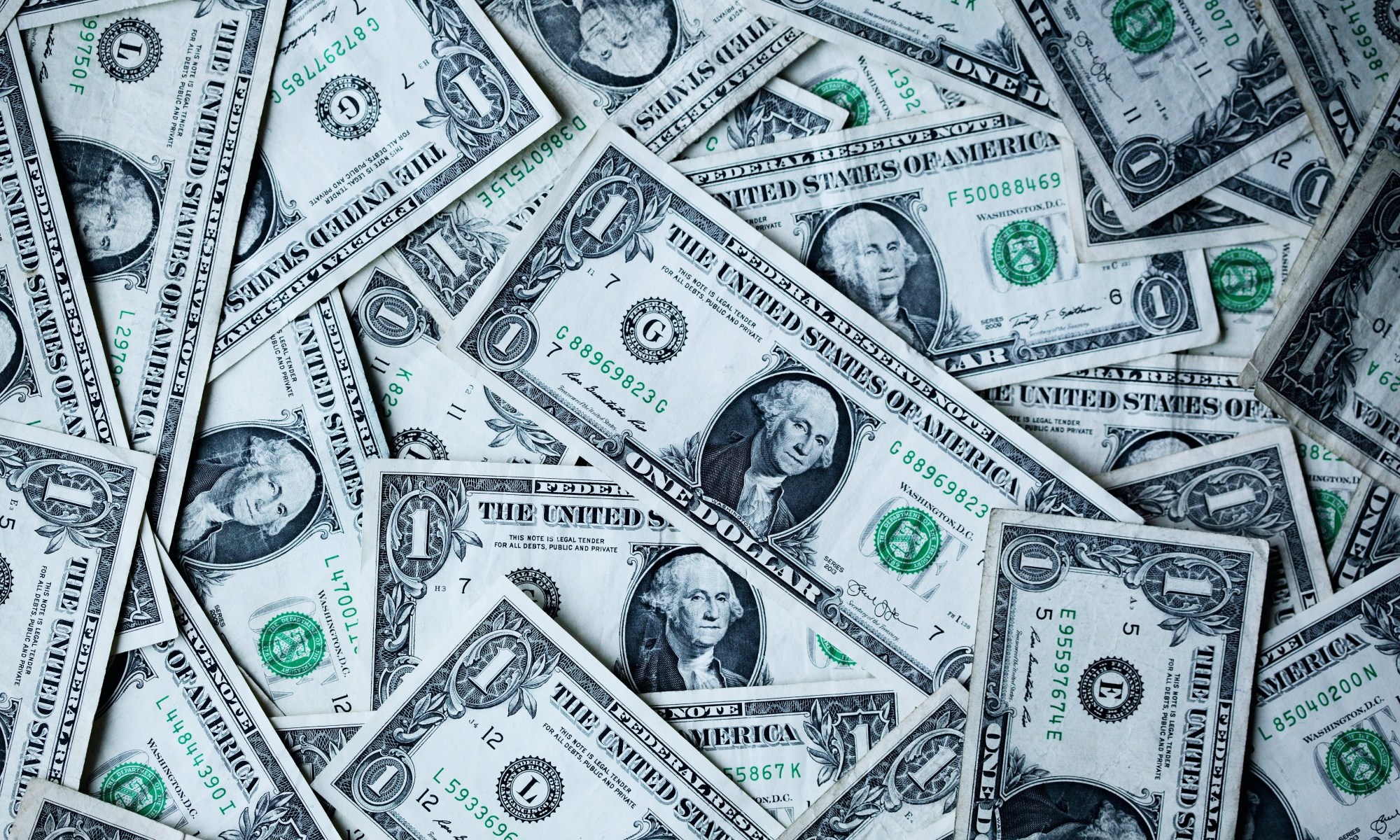 A bunch of one American Dollar bills for TEFL TESOL course payment.