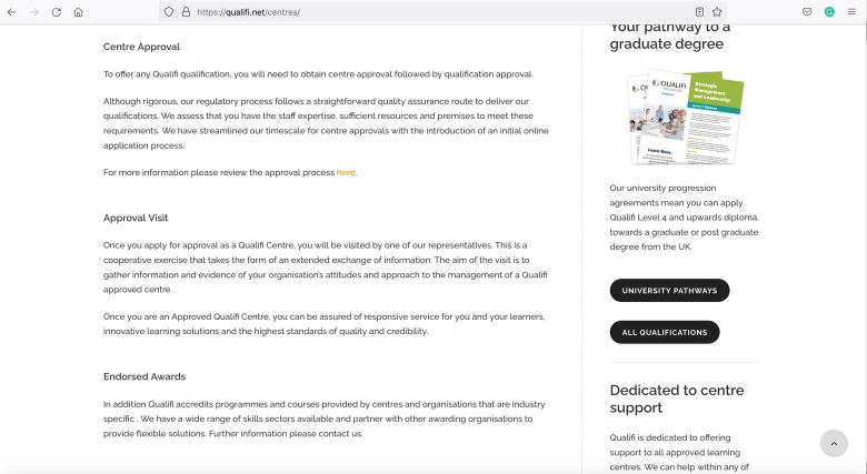 qualifi.net accreditation scam