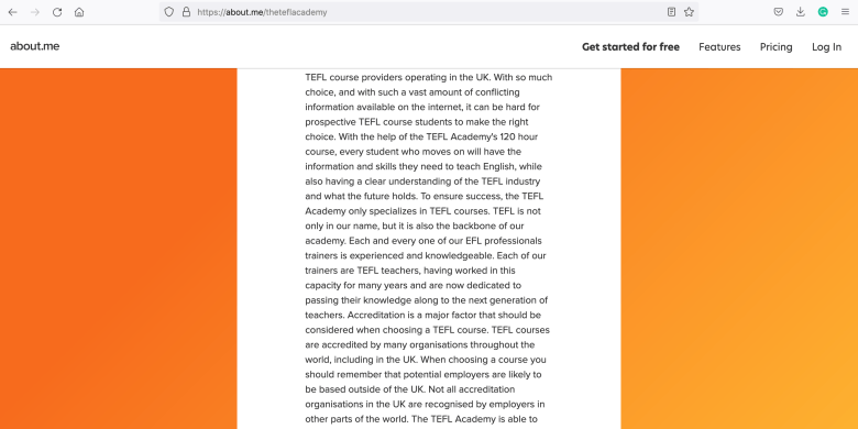 TTA The TEFL Academy fake accreditation Page 2